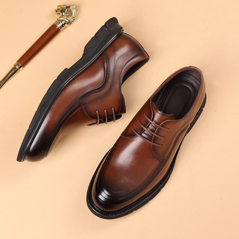 New Autumn Men's Business Formal Leather Shoes, Casual Comfortable Soft Cowhide Shoes, Factory Wholesale