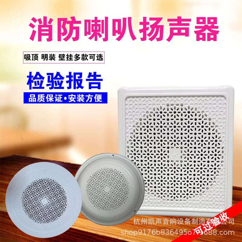 Public address ceiling speaker, fire protection surface-mounted ceiling radio speaker, ceiling speaker box, stereo amplifier