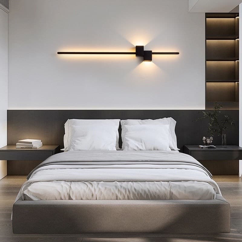 Wall Light Strip for Living Room Background Wall, Grille, Modern Simple, Minimalist Light Luxury, Linear Shape for Bedroom Corridor Bedside