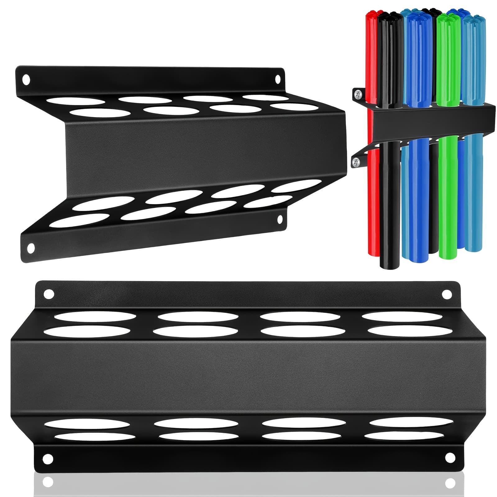 8-Slot TIG Welding Rod Storage Tube Rack Welding Filler Rod Tube Organizer Container Holder Wall-Mounted