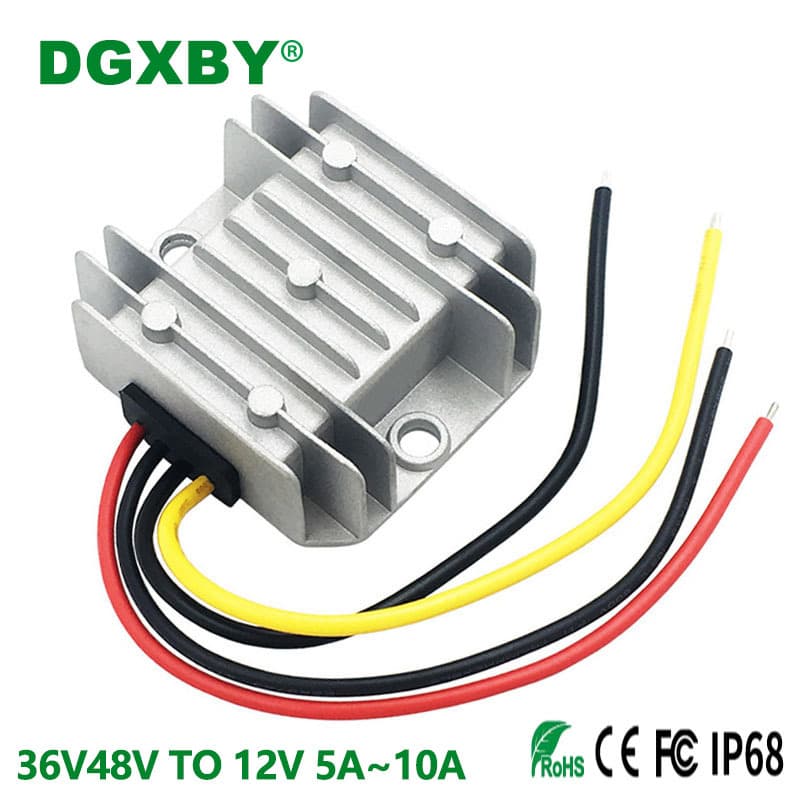 36V48V to 12V5A8A10A DC Power Step Down Voltage Converter 48V to 12V Car Mounted Stabilized Power Supply