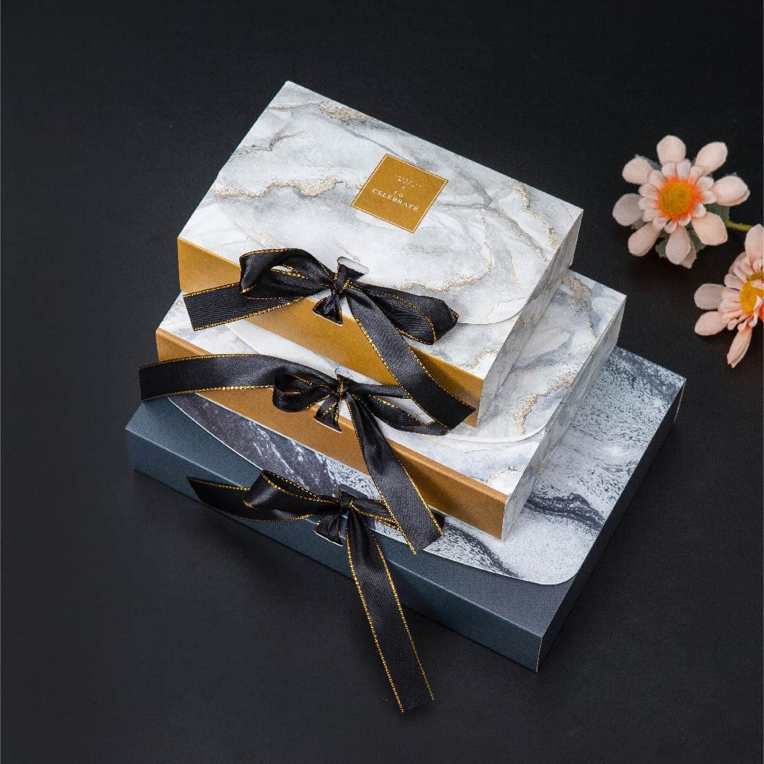 Marble Pattern Gift Box for Shirts, Clothing, Pajamas, Bras, Underwear, Socks, Holiday Gift Box