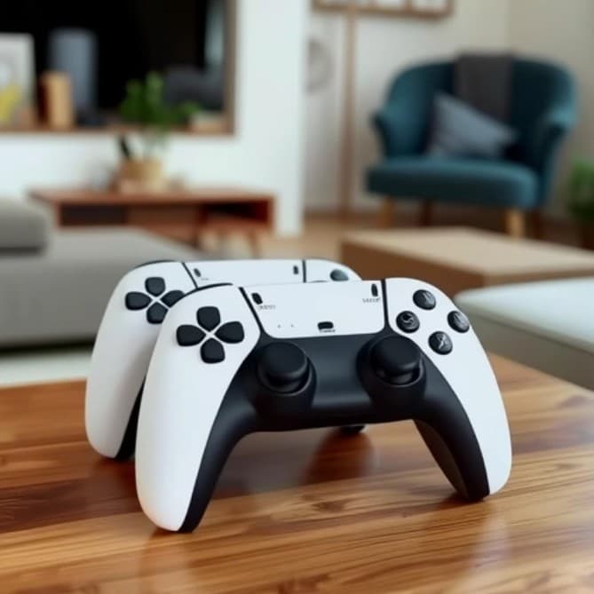 Source factory 2.4g black and white doubles p2 wireless game controller one for two simulator game box controller