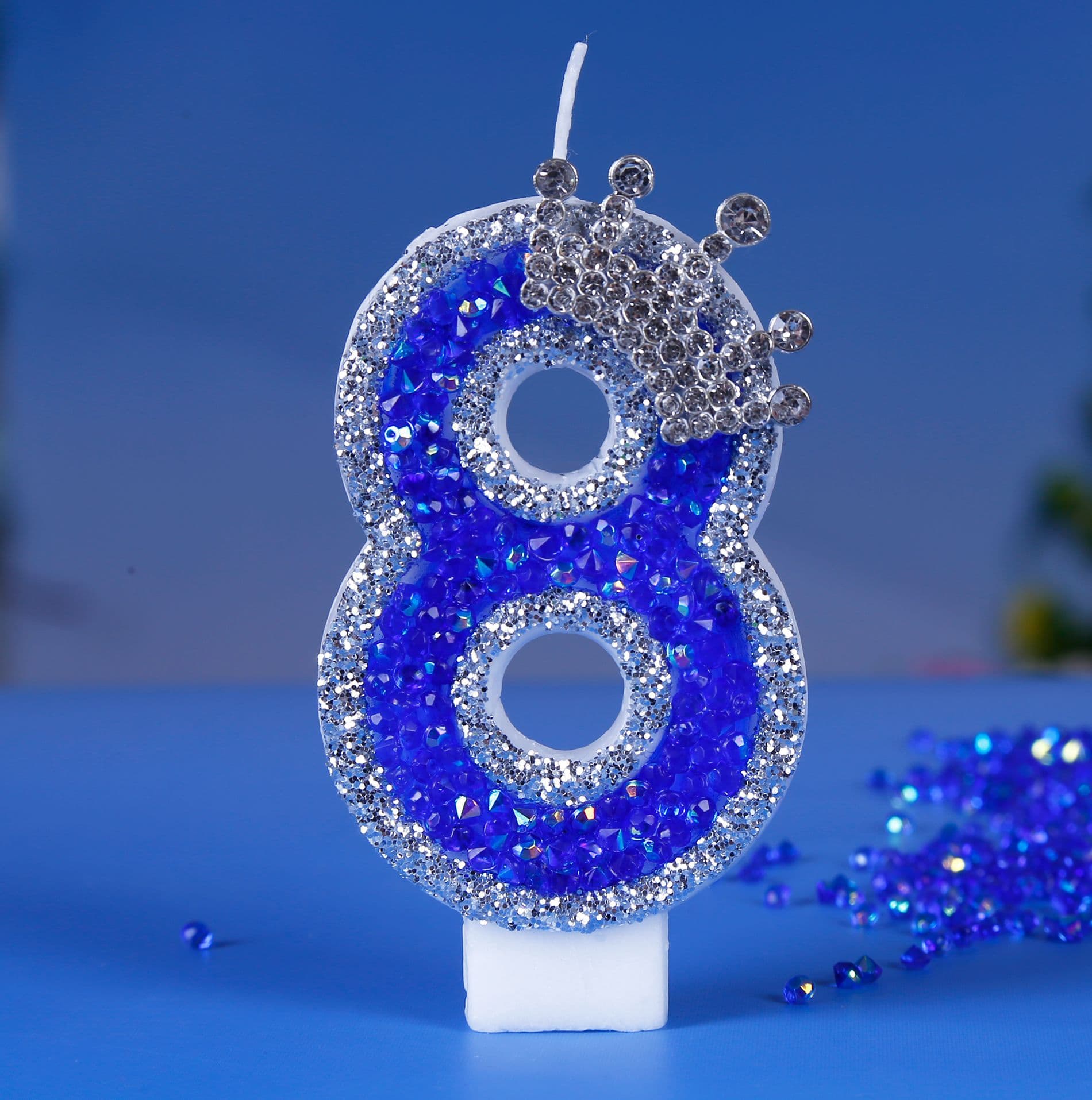 Dream Blue Style Digital Candles Birthday Cake Party Candles Hot Selling Products Wholesale New Arrival Handmade Wax Candles