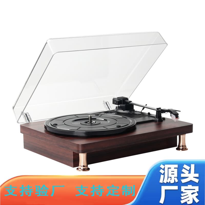 Turntable, record player, phonograph, vinyl record player, speaker, cross-border e-commerce product, dust cover turntable