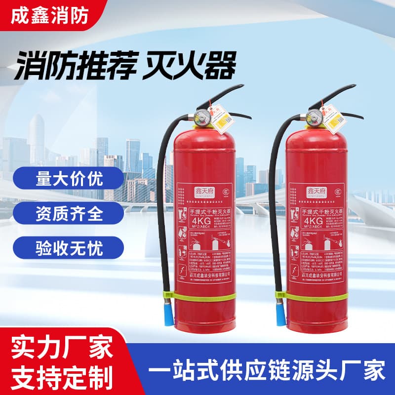 Emergency Portable Dry Powder Fire Extinguisher for Shops, Multiple Specifications, Vehicle Fire Extinguisher Box Set, Factory Custom Wholesale