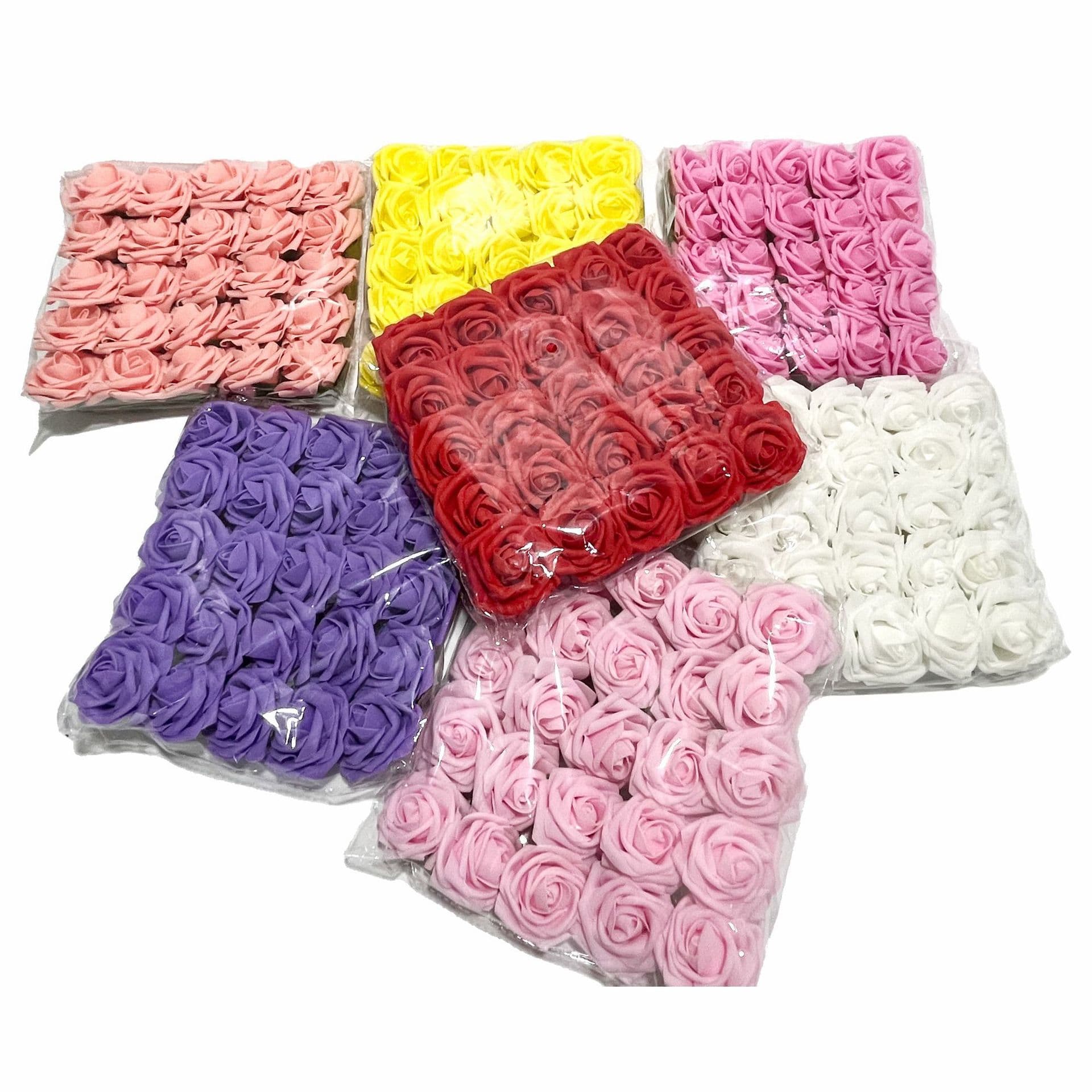 Cross-border Artificial Rose Gift Box Set Foam PE Fake Flowers with Stems 25pcs Wedding Decoration Valentine's Day Gift