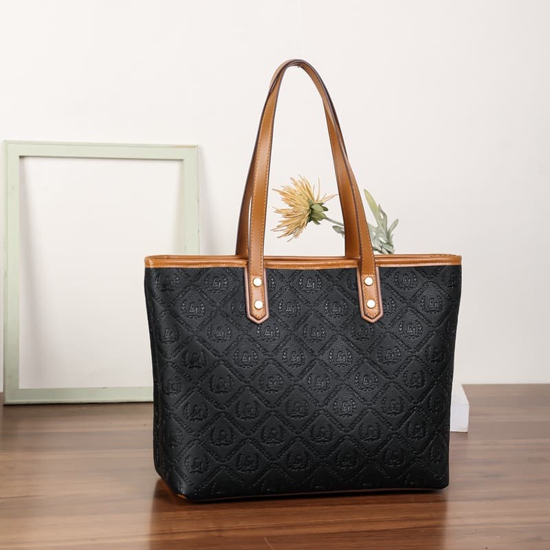 Tote bag commuter large bag women's new factory women's bag cross-border foreign trade handbag bags embossed large bag