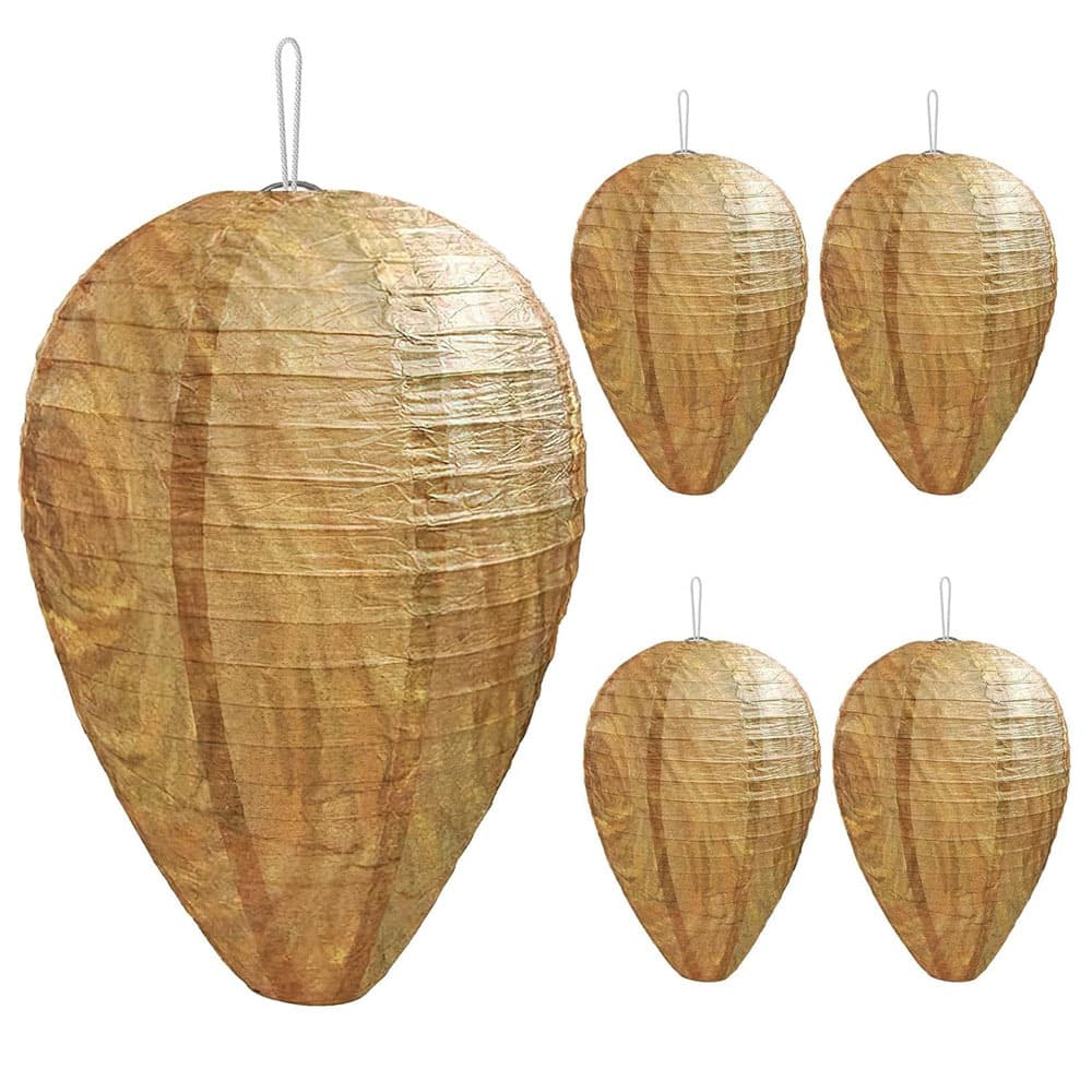 Cross-border hot selling wasp lantern, bee repellent swirl paper lantern, hanging bee trap to repel hive lantern