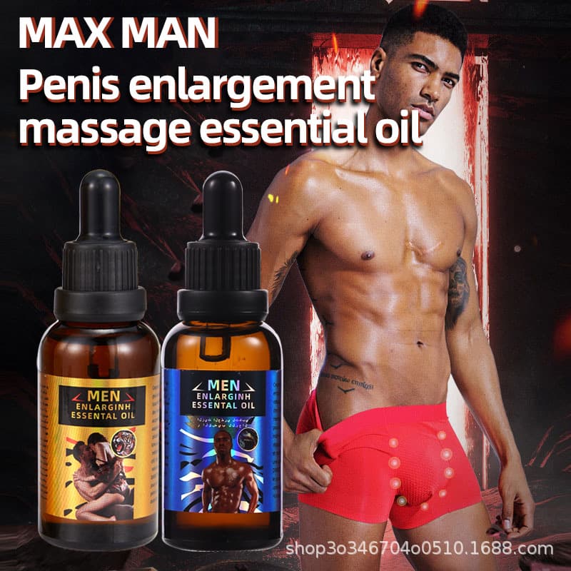 MAXMAN Blue Box Penis Massage Oil Penis Enlargement Massage Oil