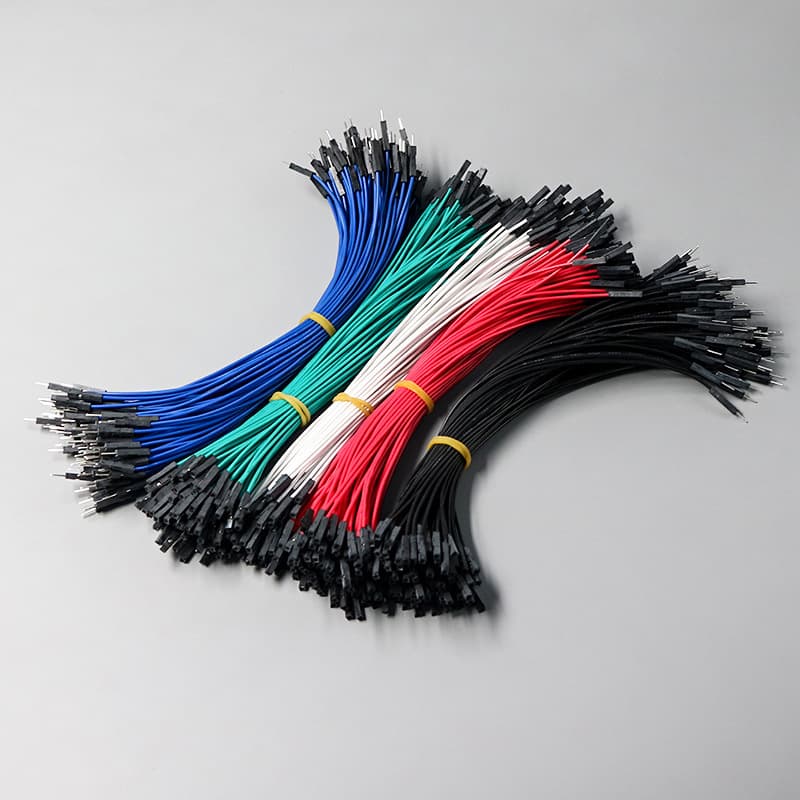 DuPont 2.54mm test wire, bread wire, experimental extension wire, jumper wire, 10-30cm, ten-color male and female.