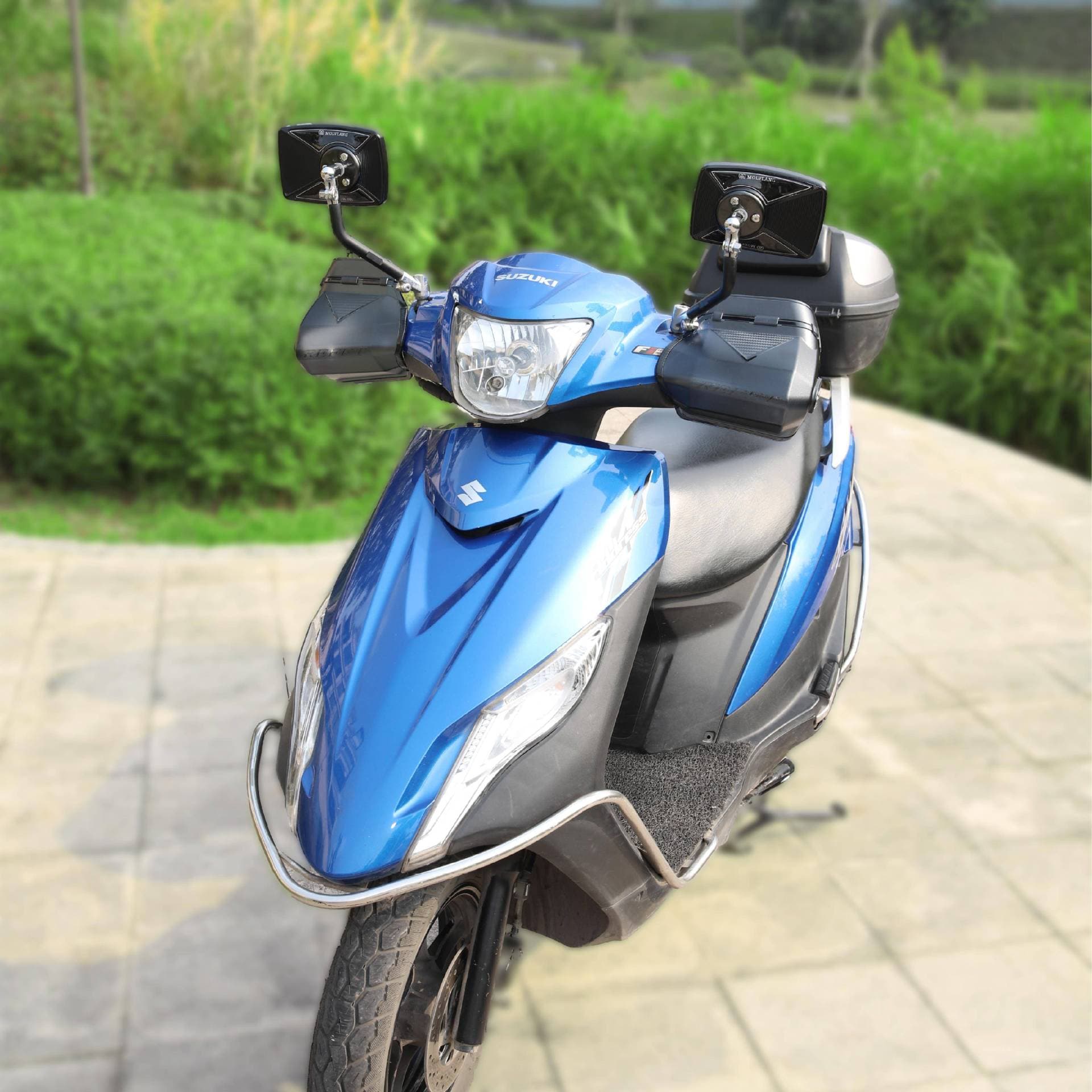 Motorcycle Rearview Mirror for UY125 UHR, Aluminum Alloy, Large Mirror Surface, Scooter Ultra-Wide Angle Electric Motorcycle