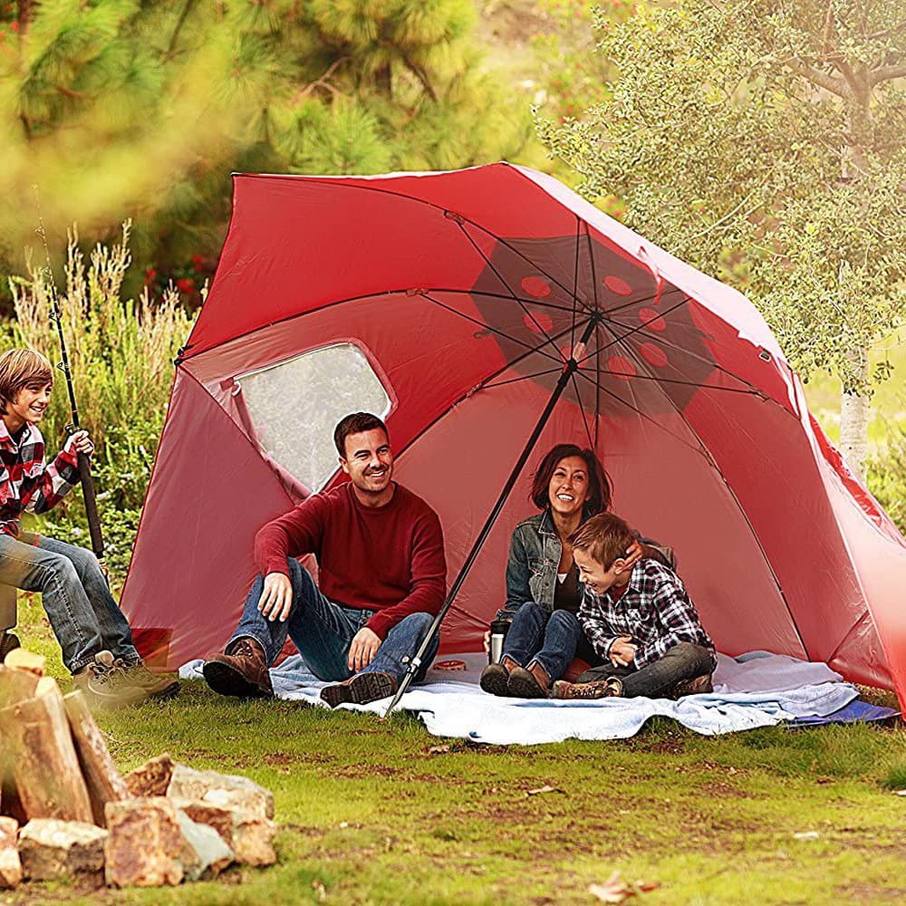 Sports Outdoor Portable Multifunctional Sun Shade Beach Tent Umbrella with Window Fishing Beach Umbrella