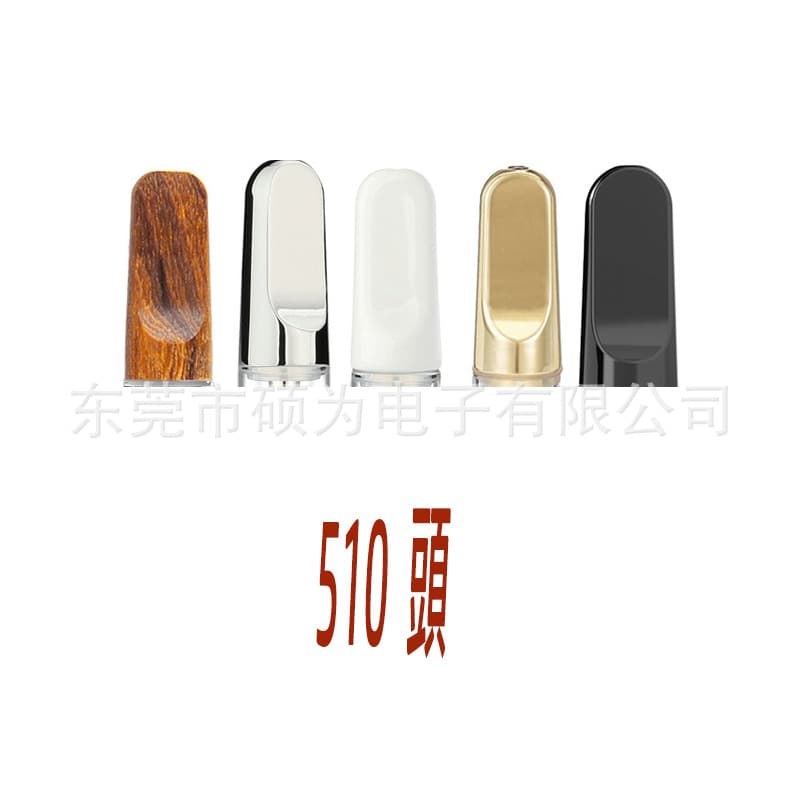 510 Thread Ceramic Mouthpiece, Carts Mouthpiece, Foam Insert Tray Packaging, 0.5, 0.8, 1.0