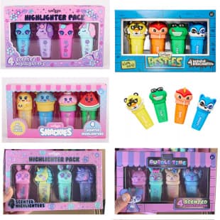 Australian Smiggle Highlighter Pen Cartoon Shaped Marker Pen for Primary and Secondary School Students Line Marker