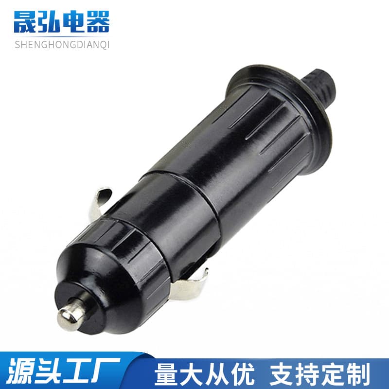 Factory Wholesale Car Accessories Cigarette Lighter Parts Bakelite Cigarette Lighter Three-Point Cigarette Lighter Plug