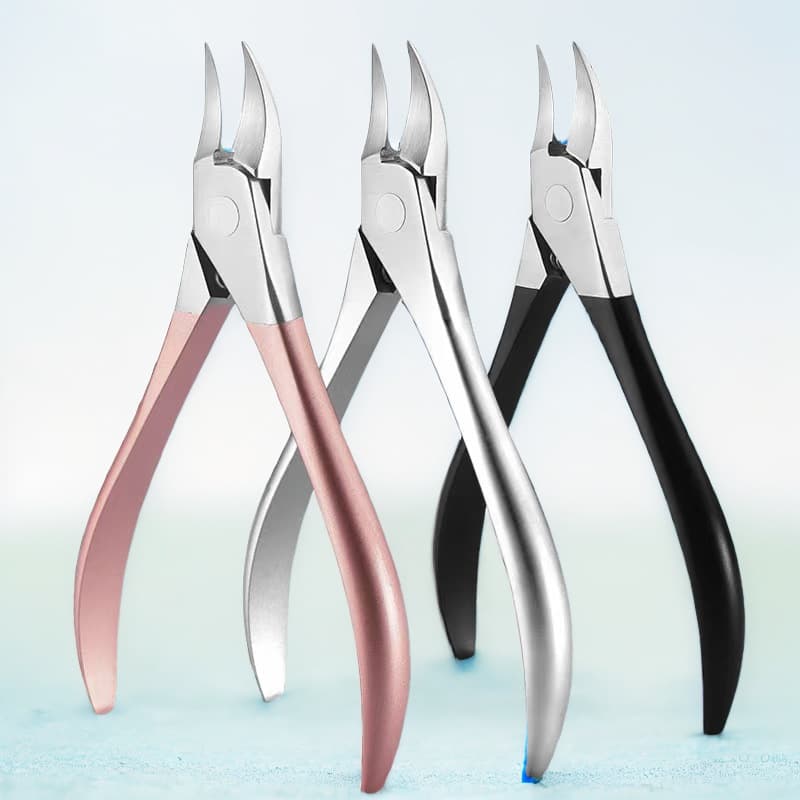 Cross-border stainless steel nail groove special dead skin pliers thickened nail clipper manicure tool hawkbill pliers spring dead skin scissors