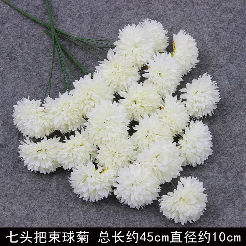 Wedding White Series Artificial Silk Flowers Fake Flowers Wedding Hall Decoration Floral Home Single Stem Bouquet Aisle Guide Flower Arrangement Materials