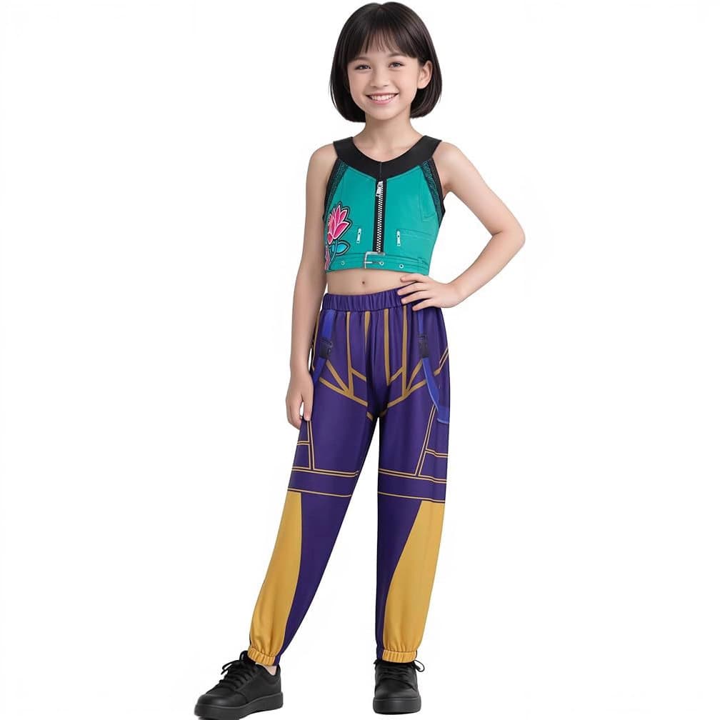 New cross-border European and American style girl demon hunter pop singer Halloween costume stage outfit