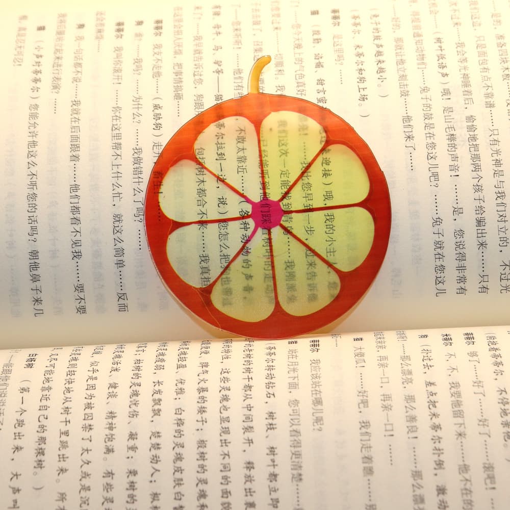 Miniature Fake Food DIY Resin Craft Accessories Fruit Bookmark Cute Reading Companion Acrylic