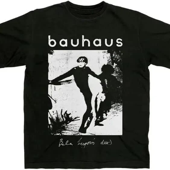 OSI T-Shirt Street Style Vintage Rock DeL Bauhaus Print Dad Casual Unisex New T-Shirt B