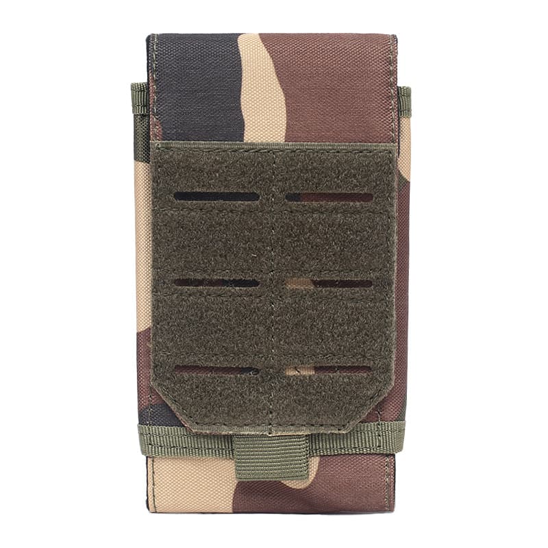 EDC Laser Cut Tactical Phone Bag Molle Compatible Outdoor Waist Pouch Military Style Mobile Phone Case