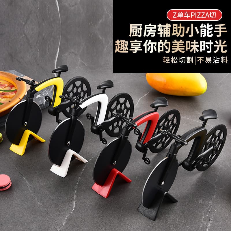 Innovative Stainless Steel Pizza Cutter Bicycle Rim Rolling Blade Kitchen Tool Thin Pancake Pizza Knife Baking Tool Pizza Server