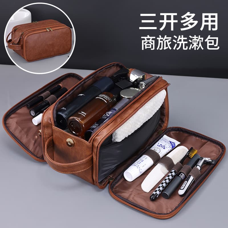 Cross-border 3-in-1 Multi-purpose Business Travel Toiletry Bag Premium Large Capacity Multifunctional Portable Travel Makeup Bag Organizer