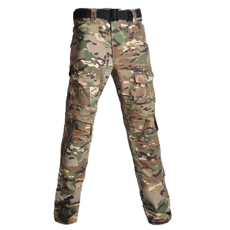 Factory Wholesale Frog Suit Camouflage Tactical Pants with Cutouts for Inserting Protective Gear Men's Long Pants Outdoor Camouflage Cargo Pants