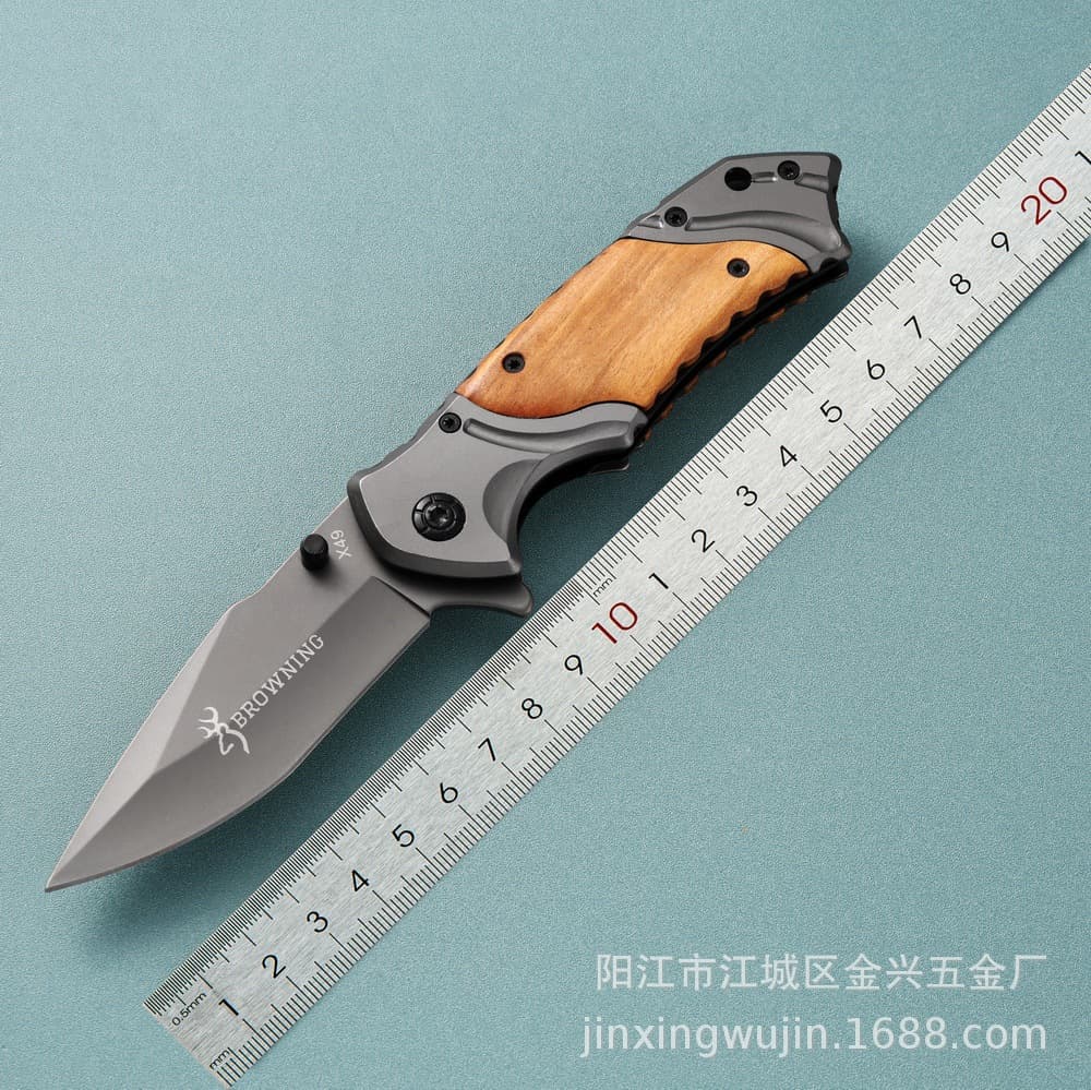 Cross-border X49 Folding Knife Multi-functional Camping Outdoor Self-defense Tool Folding Knife Fruit Knife