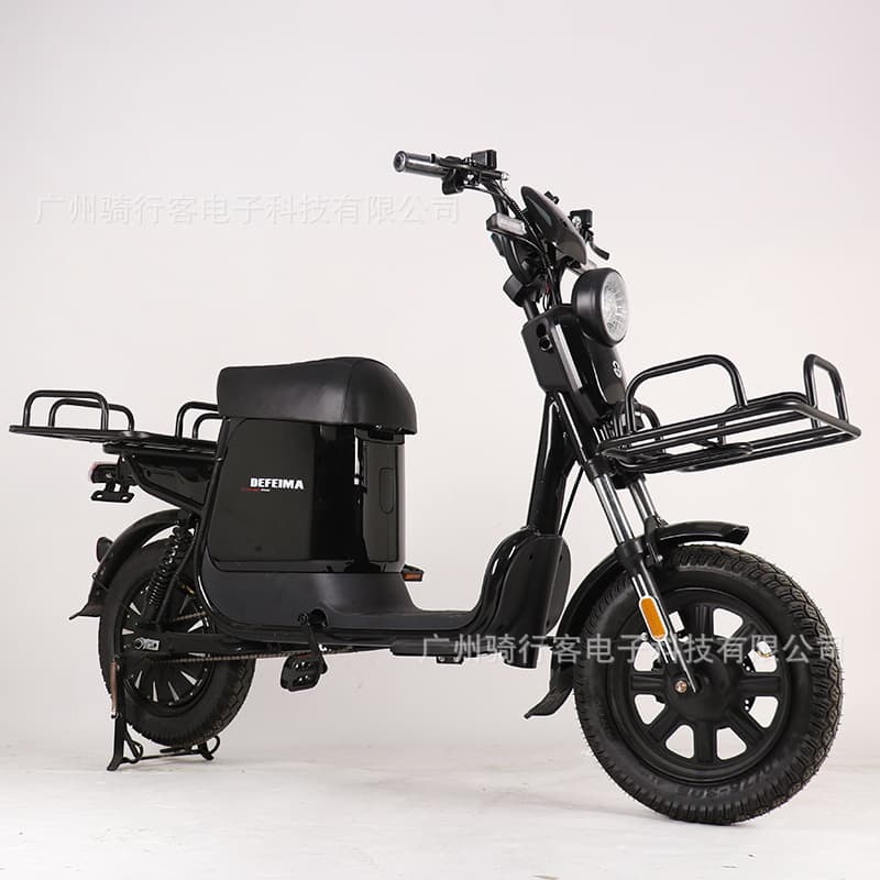 Delivery-Specific Fat-Tire Electric Bicycle Long-Range Lithium Battery Assist Bike 3-Speed Gear Heavy-Duty Carrier Zhongya Custom