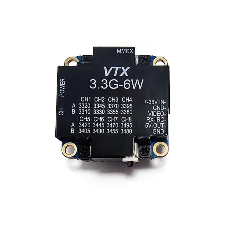 3.3G-6W 3.3GVTX Image Transmission FPV Drone 16CH Analog Image Transmitter Feihong