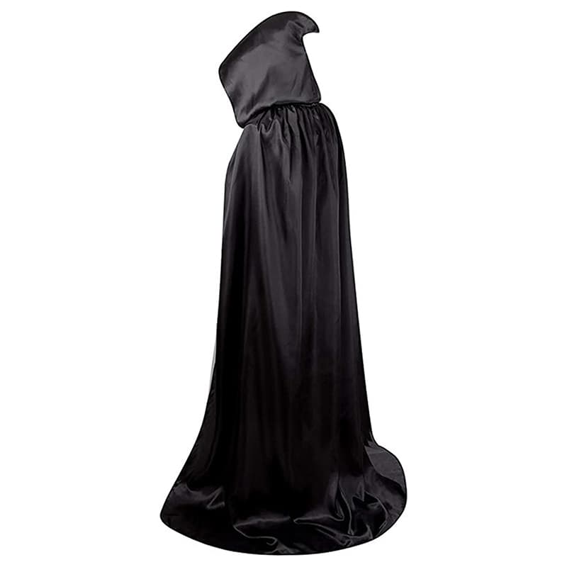 Halloween Costume Vampire Cape Wizard Robe Grim Reaper Cape Cloak with Hood Cosplay Party Performance Costume Velvet