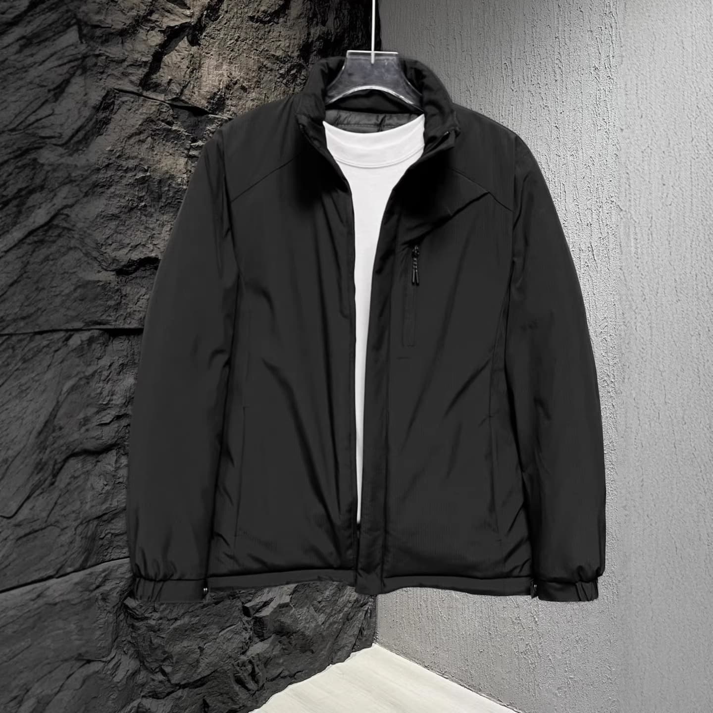 High-End Men's Jacket 2026 Winter New Quilted Cotton Coat Business Casual Premium Thick Jacket