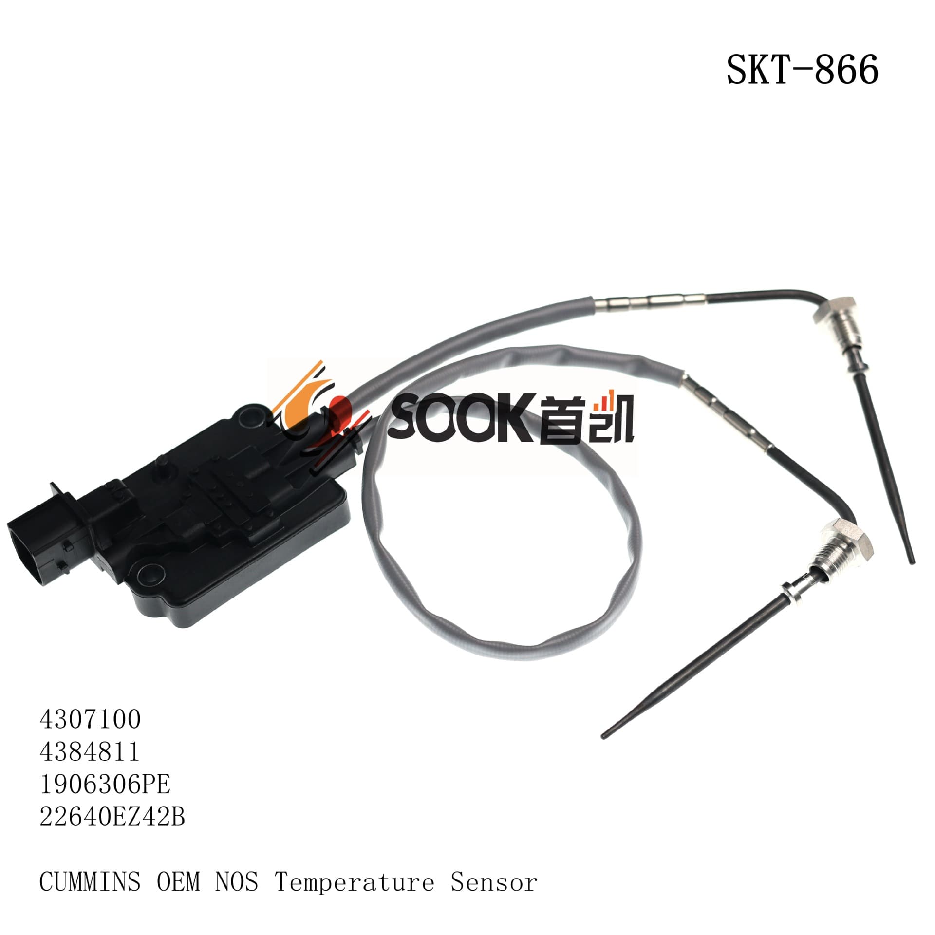 Cummins Catalyst Temperature Sensor 4307100 Automotive Exhaust Gas Temperature Sensor SKT-866
