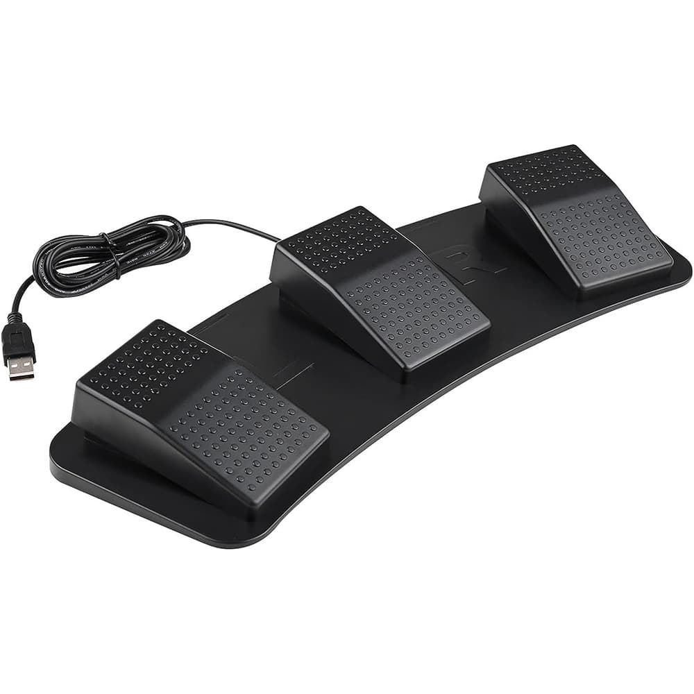 USB Three-Pedal Foot Switch for Keyboard Control