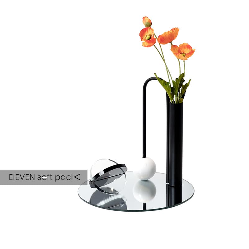 Creative Marble Metal Vase Ornament for Model Room Living Room Dining Table Dry Flower Insert Light Luxury Wedding Flower Decor