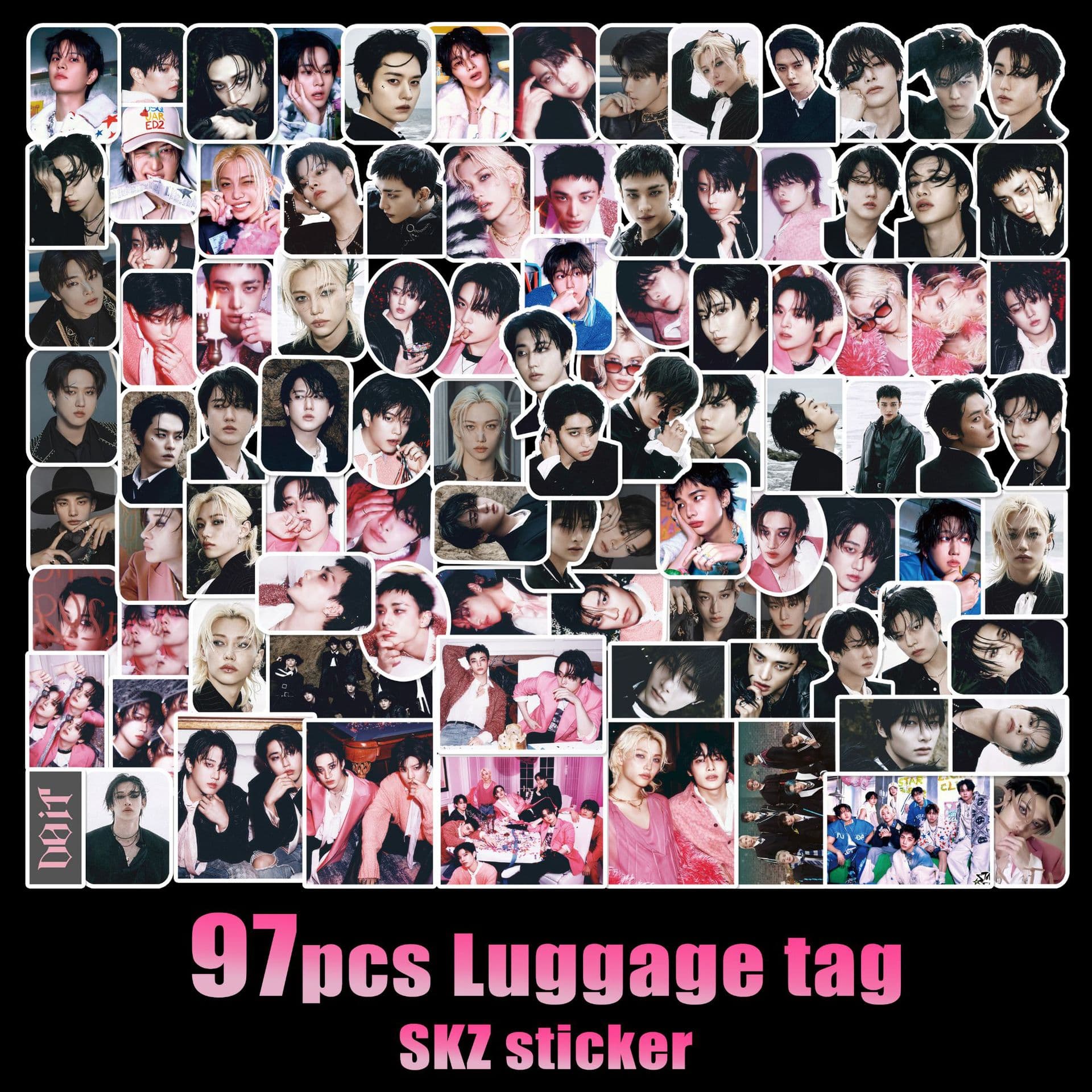 97 StrayKids stickers, mini album DO IT peripherals, Lee Yong Fu peripheral wallet stickers, luggage stickers
