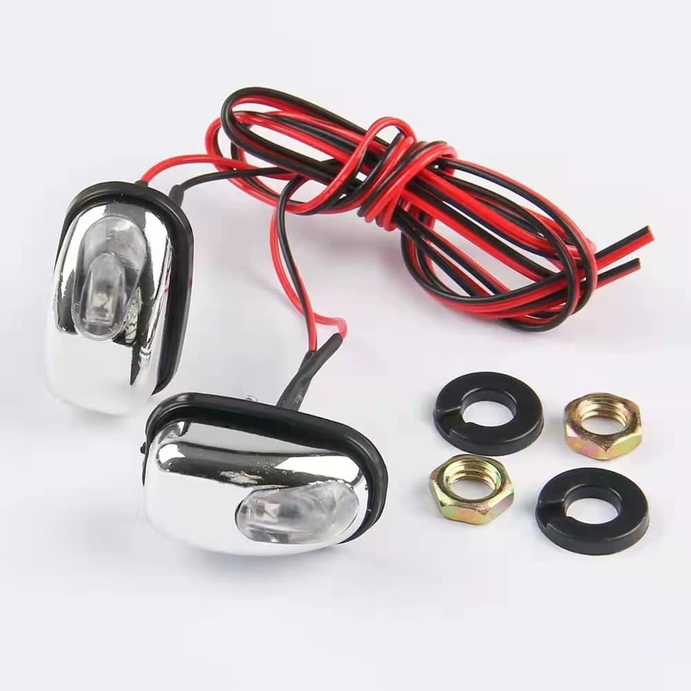 Car Water Spray Decoration Light Wiper Modification Accessory Decorative LED Hood Water Spray Decoration Light Universal