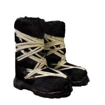 RO Crazy Lace-Up Horsehair Boots High Version Dark Style Creative Trend Rider Boots Winter Warm Fashion Boots Wholesale