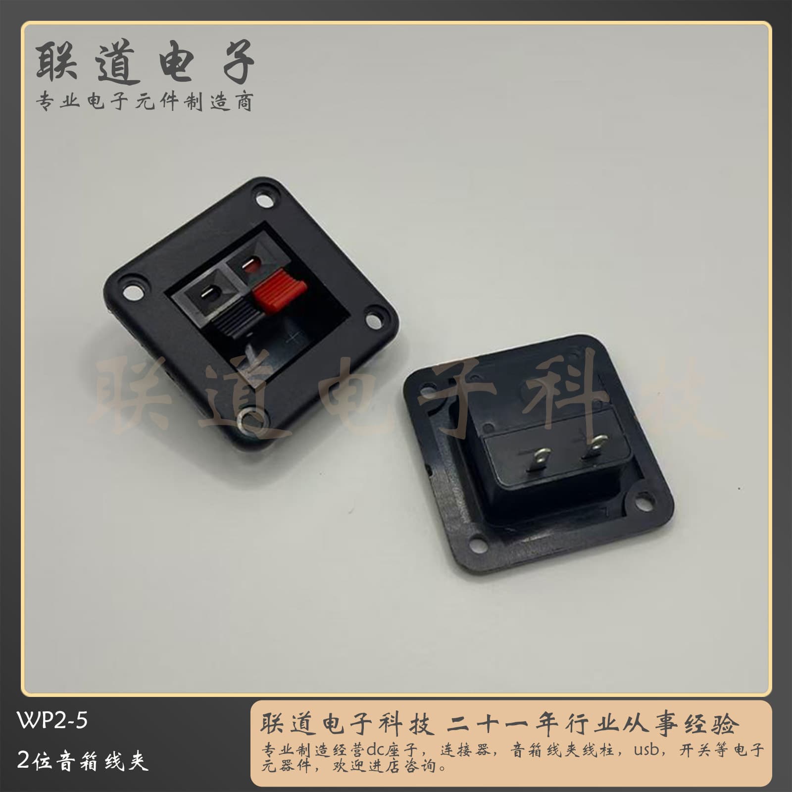 Connection Clip WP2-5 Speaker Terminal Block External Wire Connector LED Aging Test Clip