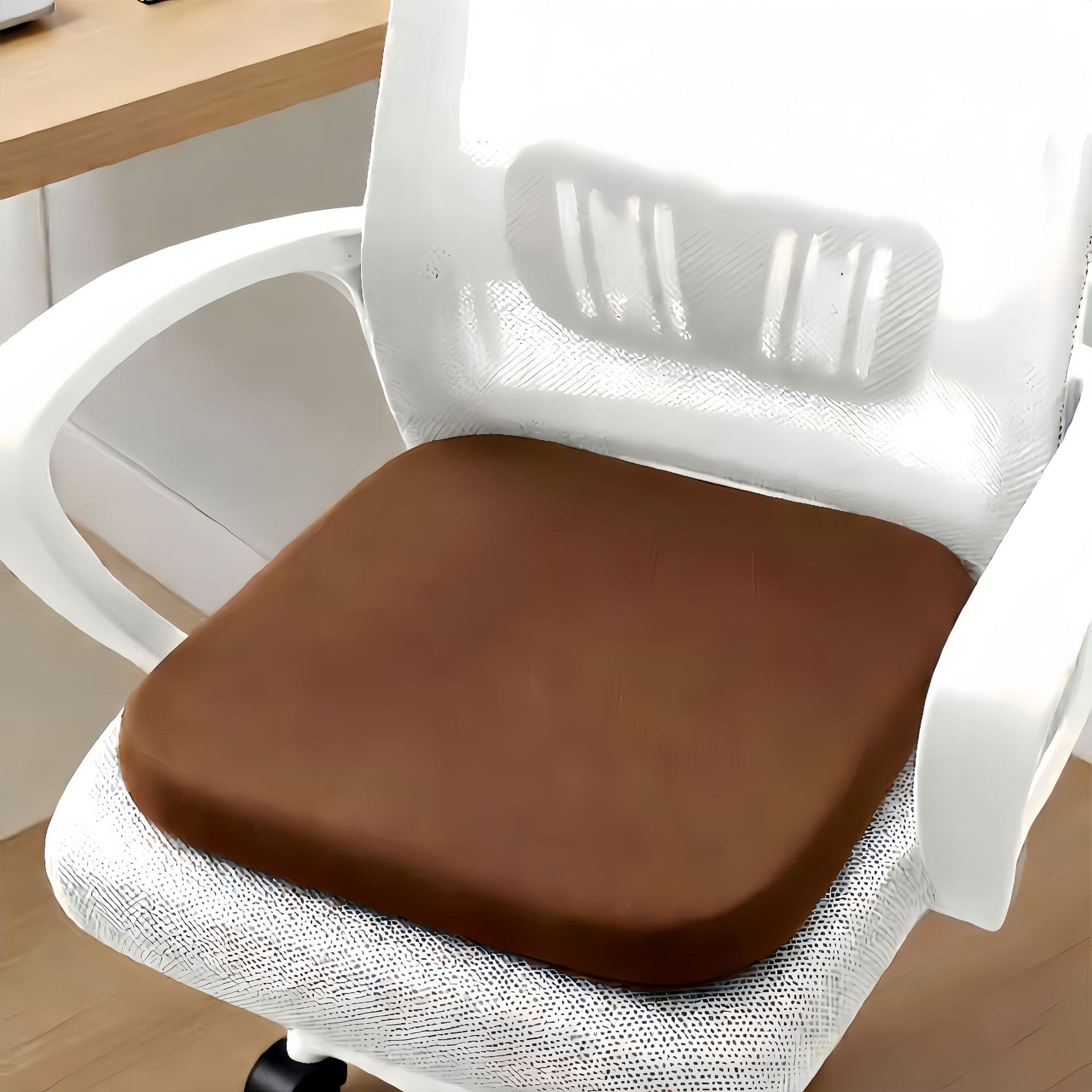 Square Seat Cushion, Car Seat Cushion, Office Chair Cushion, Memory Foam, Non-Slip, Comfortable for Long Sitting
