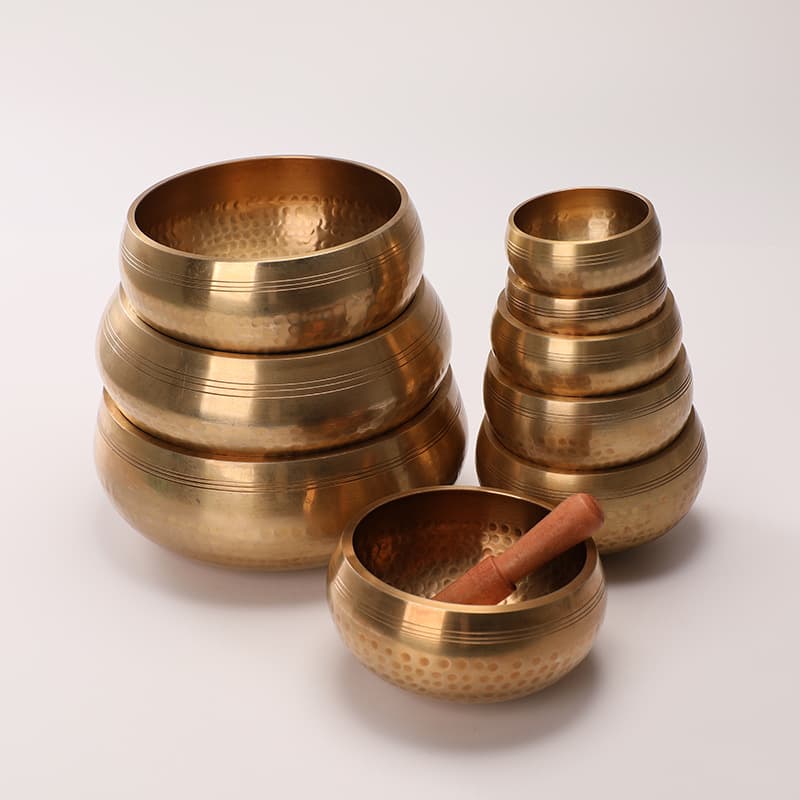 Nepali Handmade Copper Singing Bowls, Buddhist Singing Bowls, Meditation Copper Qing, Yoga Sanskrit Ear Therapy Bowls, Manufacturer Wholesale Decor