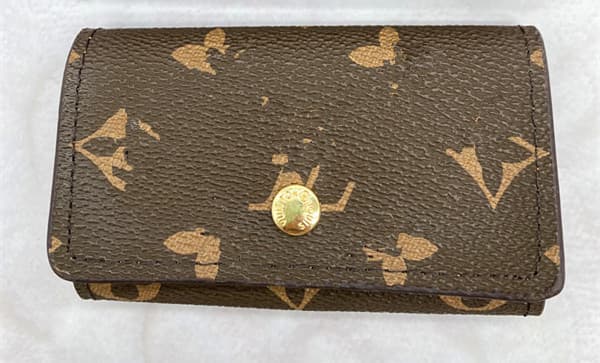 Factory Direct Cross-Border Hot-Selling Monogram Key Pouch Zip Wallet High-Quality Card Holder Gift Box Set Compact Short Key