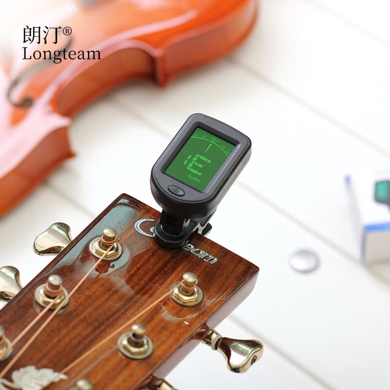 Electronic Guitar Tuner Bass Electric Guitar Ukulele Violin Tuning Accessories ABS Material Guitar Accessories Longteam Brand