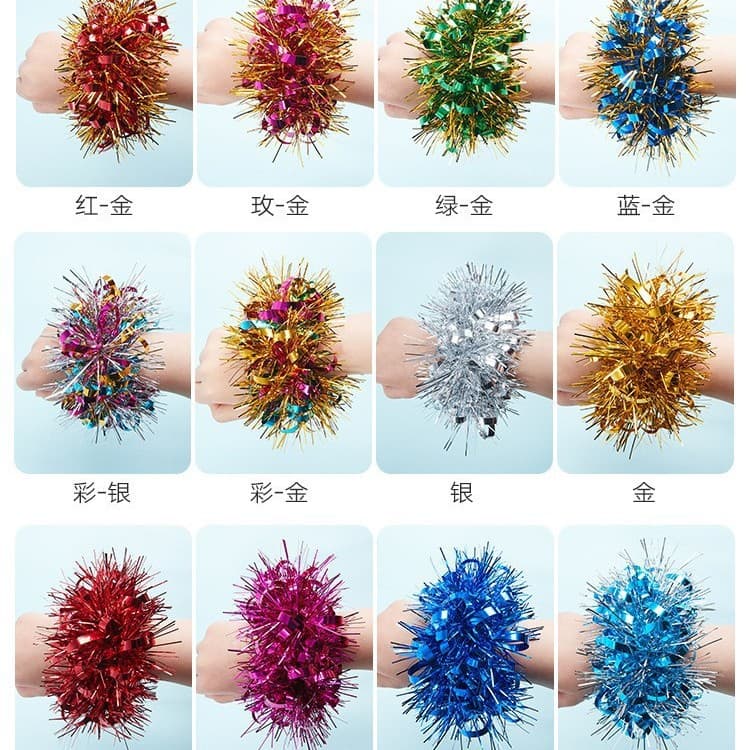 Kindergarten dance wrist flowers, cheerleading performance bell hand flowers, Children's Day sports day entry bracelets.