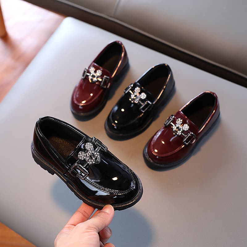 2025 Spring/Autumn Style Boys' Casual British Style Performance Flats Small/Medium/Large Kids Fashion Leather Shoes Factory Direct