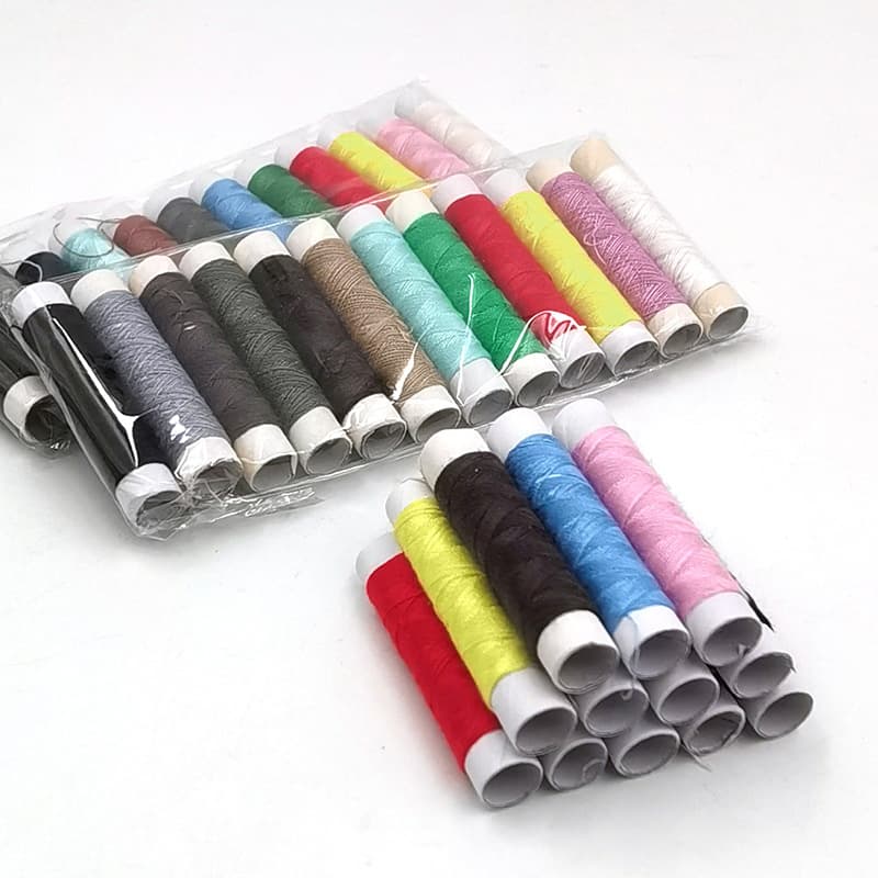12-Color Polyester Sewing Thread, Small Spools, Sewing Machine Thread, Household Sewing Kit Accessories, Hand Sewing Thread