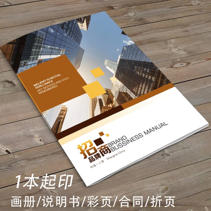 Enterprise Directory Promotional Picture Book Printing Product Manual Color Instruction Fold Leaflet Saddle Stitch Color Page Printing