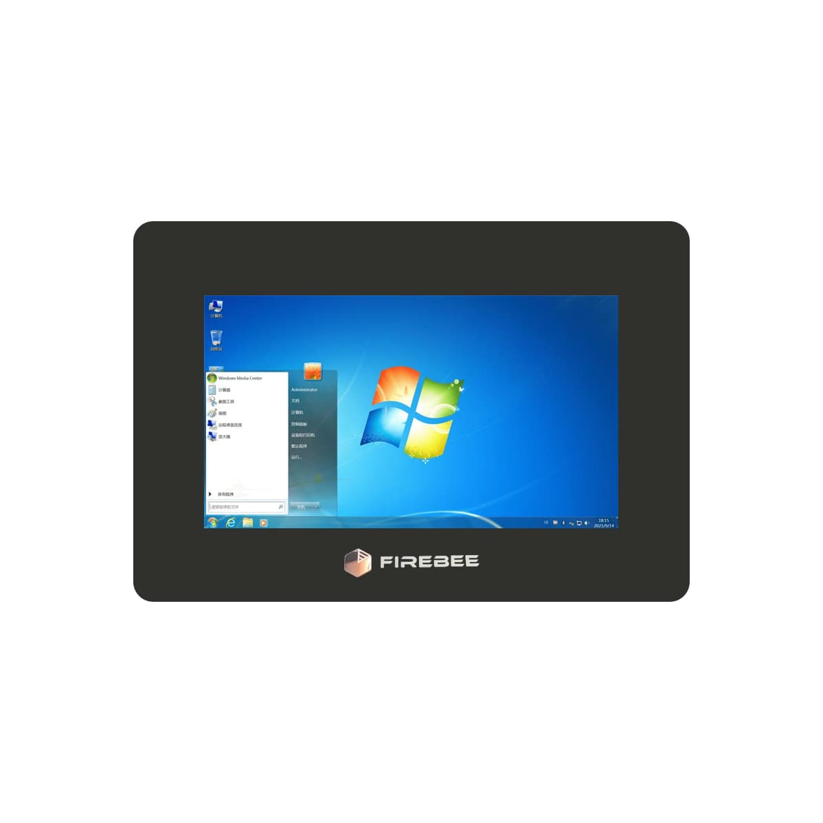 15.6 inch display.